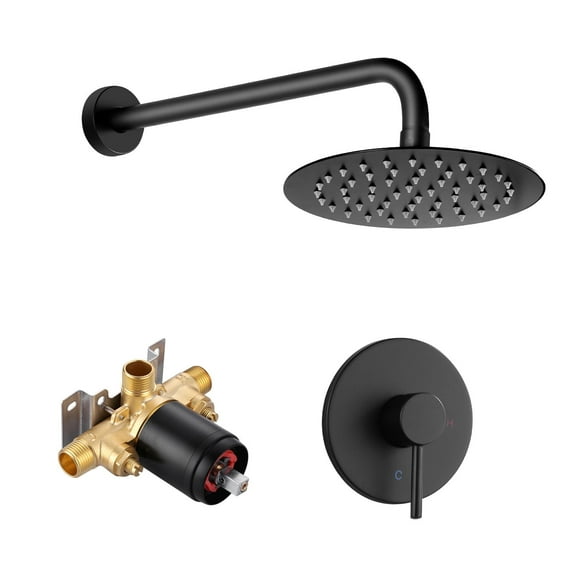 Single Handle 1-Spray Patterns Shower Faucet 1.8 GPM with Brass Valve