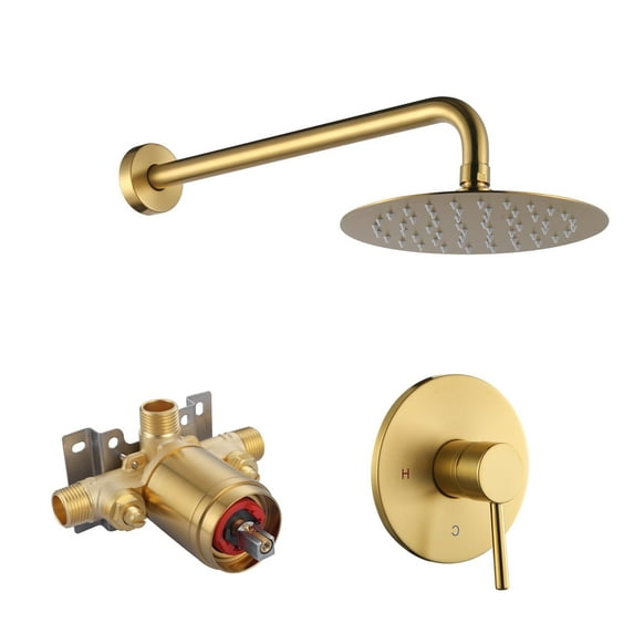 Single Handle 1-Spray Patterns Shower Faucet 1.8 GPM with Brass Valve