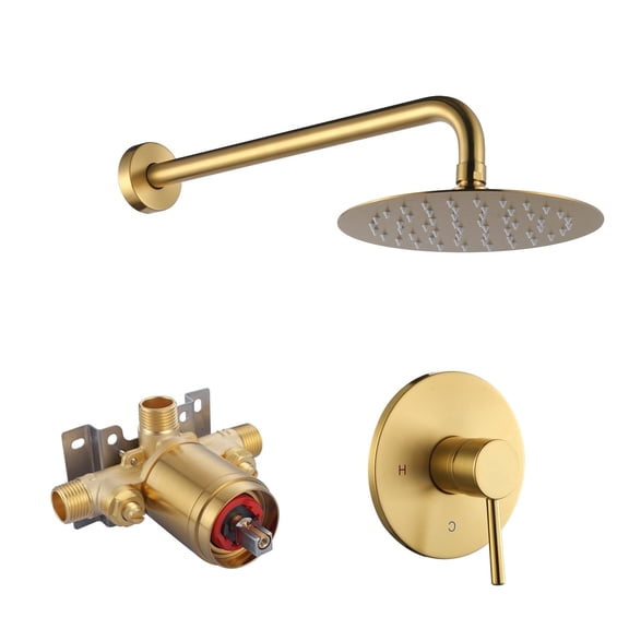 Wowow Shower Faucet, Single Handle 1-Spray Pattern with Brass Construction, 1.8 Gpm
