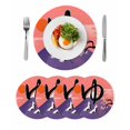 thumbnail image 1 of Round 13 Inch Placemats Set of 4, HeatResistant Non Slip Place Mats for Dining Table, Wipeable Braided Kitchen Table Mats for Housewarming, 1 of 9