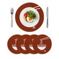 thumbnail image 1 of Round 15 Inch Placemats Set of 4, HeatResistant Non Slip Place Mats for Dining Table, Wipeable Braided Kitchen Table Mats for Housewarming, 1 of 9