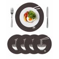 thumbnail image 1 of Round 15 Inch Placemats Set of 4, HeatResistant Non Slip Place Mats for Dining Table, Wipeable Braided Kitchen Table Mats for Housewarming, 1 of 9