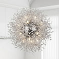 thumbnail image 1 of Round 16-Lights Crystal Chandeliers, Modern Beaded Firework High Ceiling Pendant Lighting, Sputnik Chrome Dandelion Hanging Lights for Bedroom Living Room Dining Room, 1 of 6