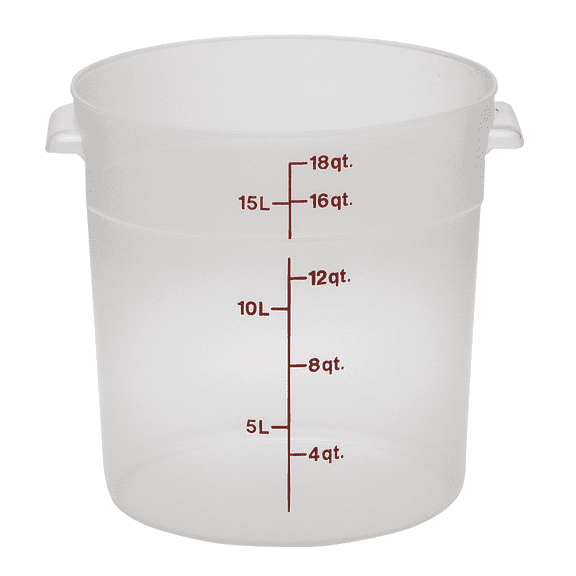 Round 18 Quart Translucent