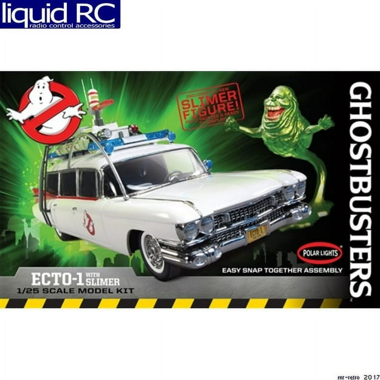 Round 2 LLC. Polar Lights 1 25 Ghostbusters Ecto 1 w Slimer Snap