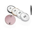 thumbnail image 1 of Round 30X Magnifying Mirror, 3.5 Inch Magnified Mirror with 2 Suction Cups, Compact Magnifying Mirror and Tweezers, 30X Magnification Travel Makeup Kit for Shaving,Blackhead Blemish Removal, 1 of 5