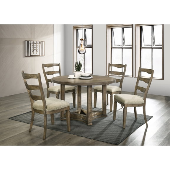 Round 5 - Piece Dining Set / High - Quality Materials for Homes