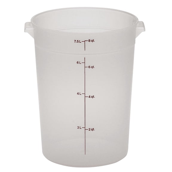Round 8 Quart Translucent