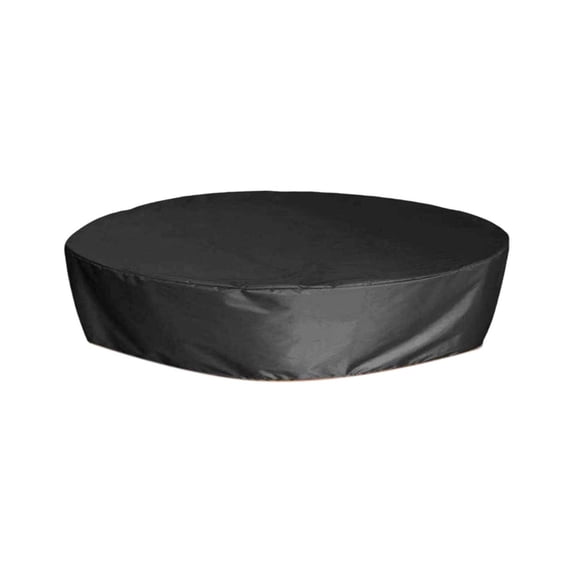Round Above Ground Pool Cover, Heavy-Duty Sun Shade, Rainproof Hot Tub Cover Accessory, Foldable and Reinforced for Summer Outdoor Pools