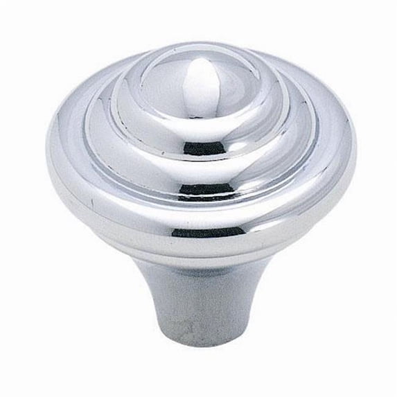 Round Abstractions Knob - Polished Chrome