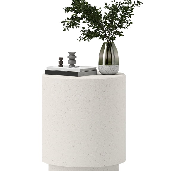 Round Accent Table - Water - proof Surface - Outdoor Lounge - Relax with Drinks