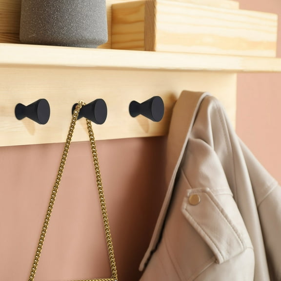 Round Acoustic Panel Mounting Hook Flexible No Drill Installation | Coat Hook for 12mm-18mm Thick Wall Panels | Repositionable Design | Single Pack | Made in Germany