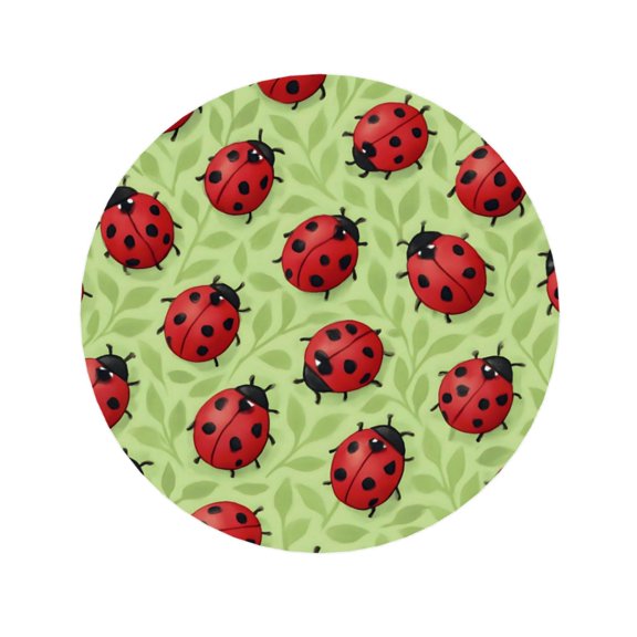 Round Acrylic Fridge Magnets 2.2in Strong Magnetic Push Pins For Refrigerator Microwave Office Cabinet Metal Surface Photo Note Holder Ladybug Leaf