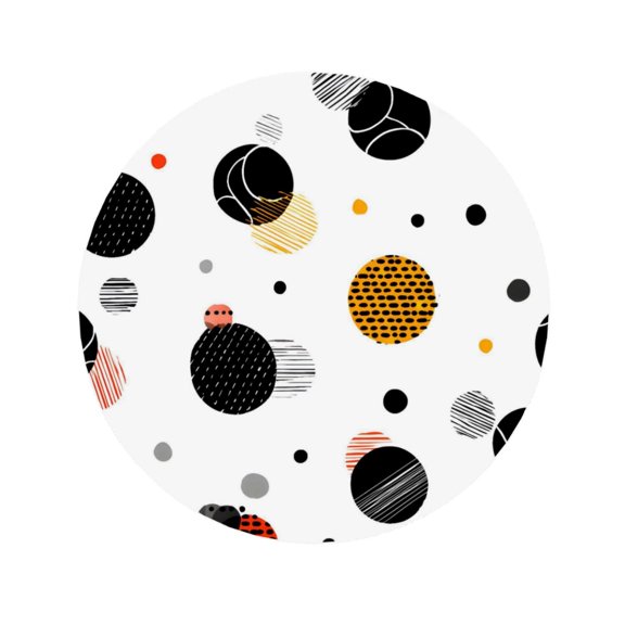 Round Acrylic Fridge Magnets 2.2in Strong Magnetic Push Pins For Refrigerator Microwave Office Cabinet Metal Surface Photo Note Holder Geometric Sports Balls Minimalist Vector White Background