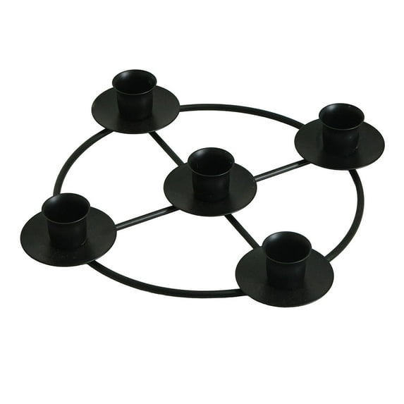 Advent Wreath Candle Holder Round Advent Candle Holders For 5 Candles Advent And Decorations Gold Metal Ring Candles Stand For Home Pillar Stands Candle Holder Table Candle Table Candle Holder Modern