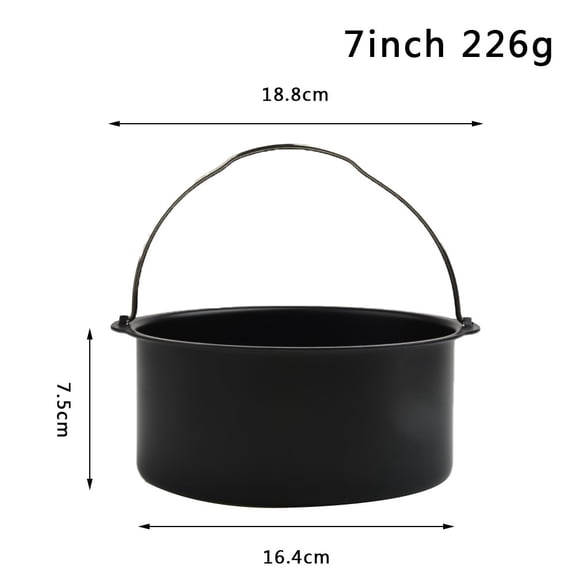 Round Air Fryer Baking Tray 678 Inch Non Cake Pan Made From Carbon Steel