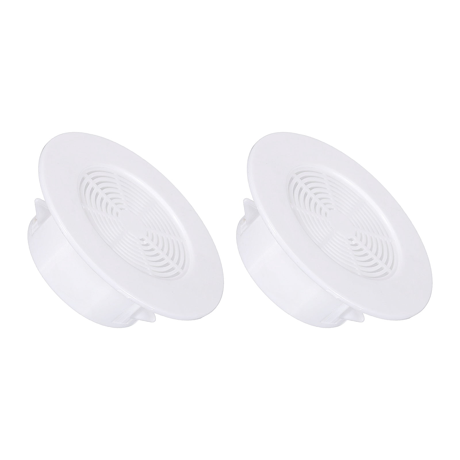 Uxcell Round Air Vent, Adjustable ABS Vent Cover Louver Grille Vent With Screen Fit White 1 Pcs