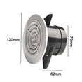 thumbnail image 1 of Round Air Vent 3 Inch Adjustable Pattern Screen Grille Cover Louver, 1 of 6