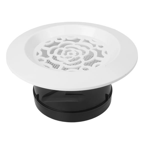 Round Air Vent Ceiling Diffuser Adjustable ABS Ventilation Grille Cover With Dust Screen For Bathroom Kitchen Living Room 75mm 100mm 125mm White