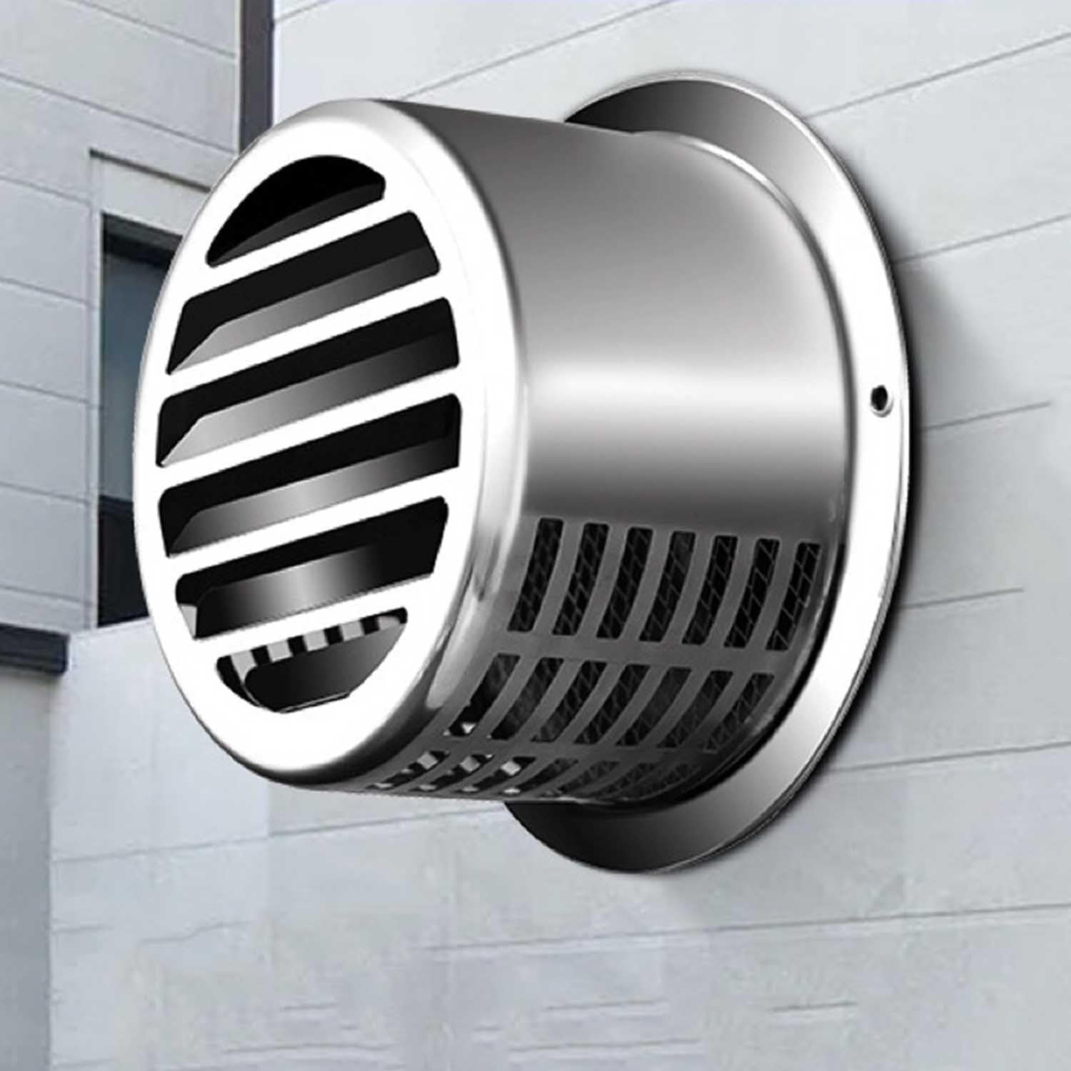 Round Air Vent Dryer Vent Exhaust Hood Indoor and Outdoor Vent Cover ...