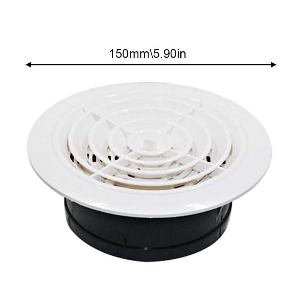 Round Air Vent Louver Grille Cover Outlet Adjustable Exhaust Vent ventilation-exhaust-fan