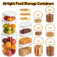 thumbnail image 1 of Round Airtight Food Storage Containers with Portable Handle, Leakproof Kitchen Pantry Jars for, Snacks and Flour, Travel Friendly Storage, AKLJWH, 1 of 6
