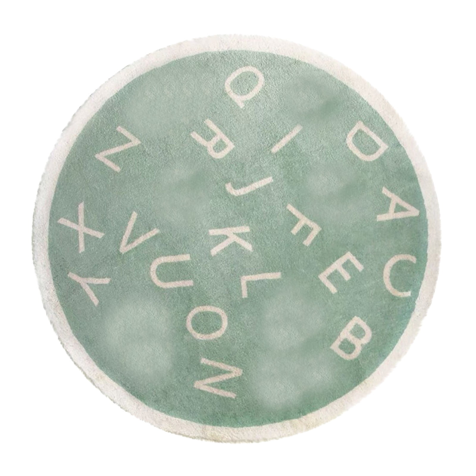 Round Alphabet Learning Rug, Non-Slip Educational Carpet with Letters ...