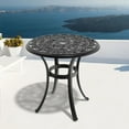 thumbnail image 1 of Round Aluminum Patio Dining Table | Ideal for Garden Dining and Relaxation | High-Temp Polyester Coated Aluminum | Anti-Slip Foot Pads for Stability, 1 of 2