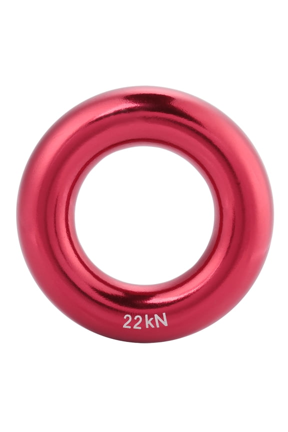 Round Aluminum Rappel Ring Climb Perfect Tension Aluminum Alloy O Ring(red)