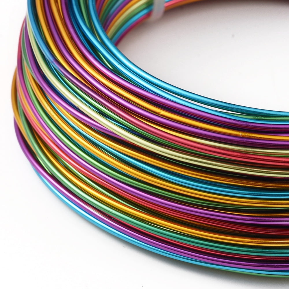 Round Aluminum Wire Colorful 1.5mm 41.6m/roll