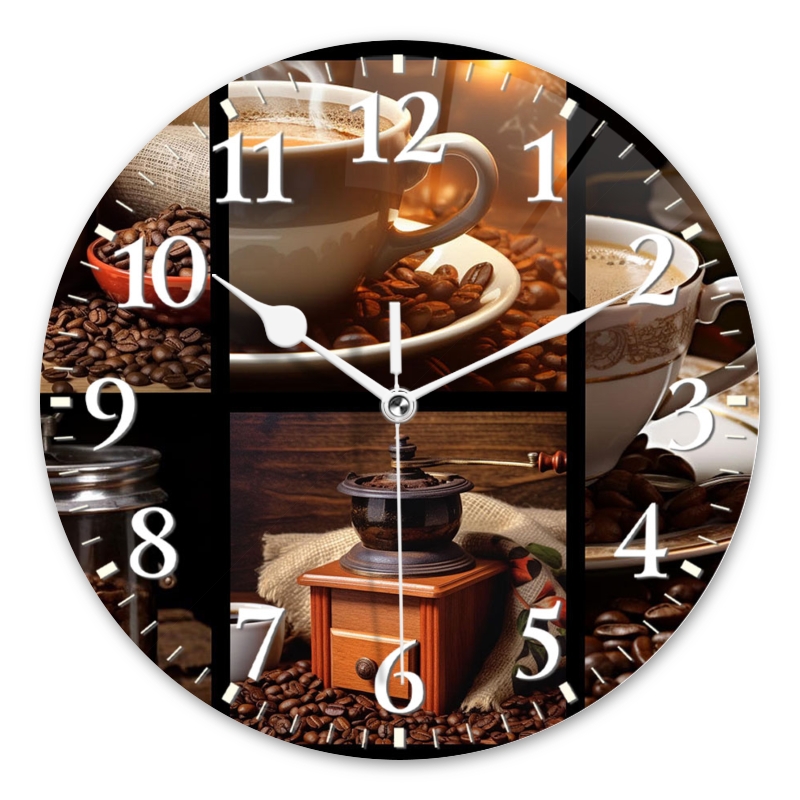 Round Analog Wall Clocks with Non-Ticking Sweep Movement,Battery ...