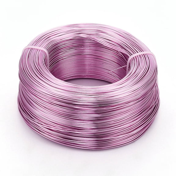 Round Anodized Aluminum Wire Bendable Metal Craft Wire for DIY Jewelry Craft Making Hot Pink 6 Gauge 4mm 16m/500g(52.4 Feet/500g)
