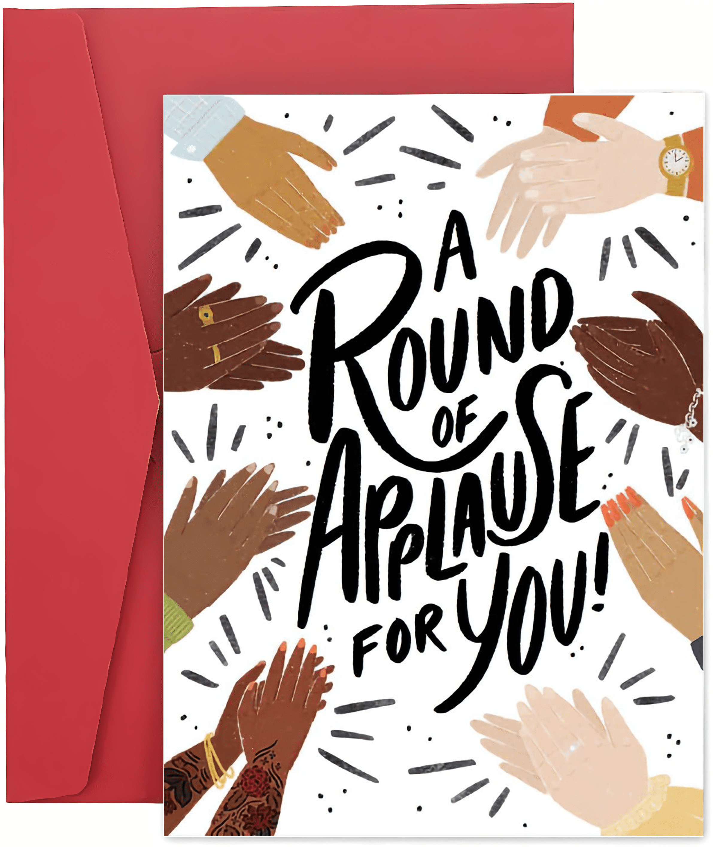 A Round of Applause for You Card – Cheerful Greeting Card with Colorful ...