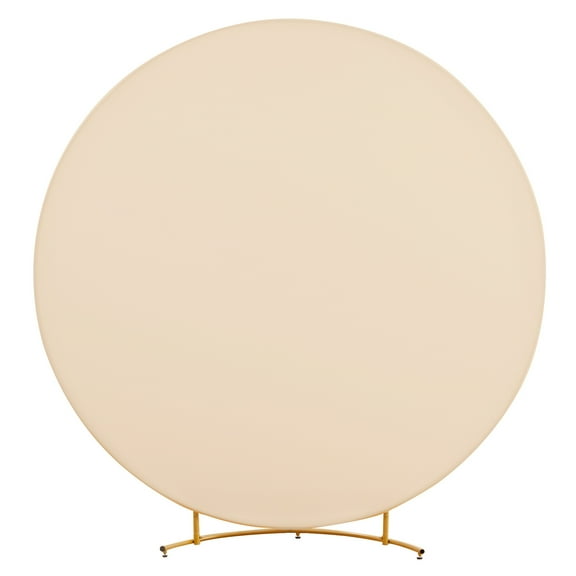 Round Arch Backdrop Cover For 6ft/6.5ft/7.2ft Circle Arch Stand, Wrinkle Resistant Circle Arch Backdrop Cover for Wedding, Birthday, Baby Shower Decorations