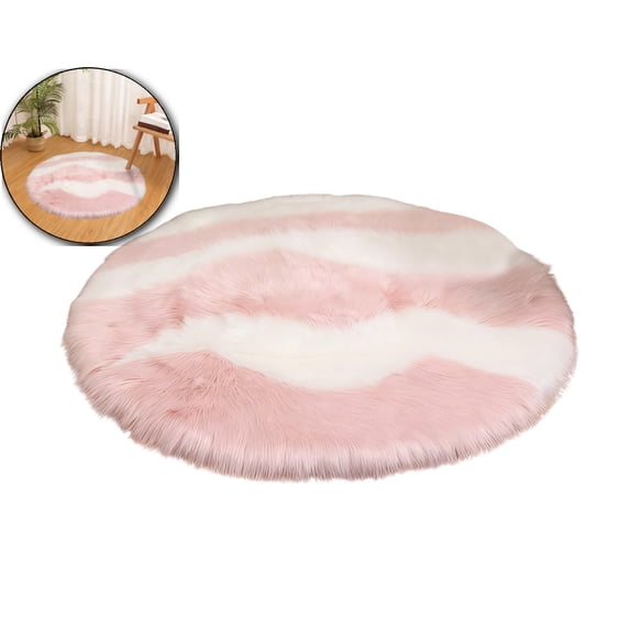 Round Area Rug – 23.6" Soft Velvet Polyester Entry Mat for Bedroom, Hallway, Dorm & Porch – Contemporary Doormat, Floor Decor for Living Room & Home