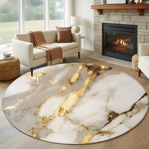 Abstract Wall Rug Emerald Green Gold Marble Area Rugs, Luxury Abstract Carpet, Washable ...