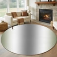 thumbnail image 1 of Round Area Rug 5ft,Sage Green Grey Gradient Stripe Washable Carpet Non-Slip Runner Accent Rugs Indoor Floor Mat for Bedroom Living Room Decor,Abstract Minimalist Style, 1 of 9