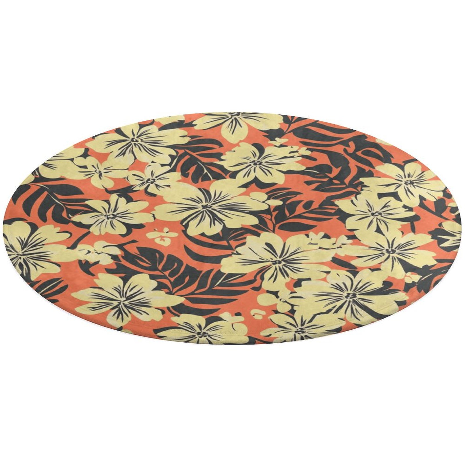 Round Area Rug Bohemian Pattern Indoor Floor Area Mat Stain-Proof Mat ...