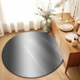 thumbnail image 1 of Round Area Rugs 6Ft, Grey White Ombre Non-Slip Washable Circle Rugs Carpet, Contemporary Art Abstract Aesthetics Indoor Outdoor Rug Floor Mats Throw Runner for Bedroom Living Room Bathroom, 1 of 8