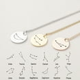 thumbnail image 1 of Round Aries Zodiac Sign Necklace Constellation Zodiac Necklace Stainless Steel Rose Gold Astrology Jewelry with Gift Box, 1 of 11