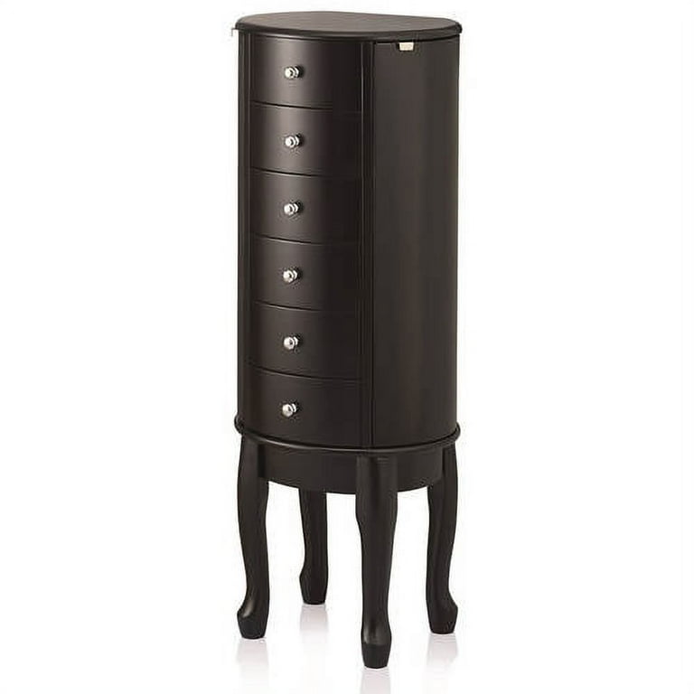 Black jewelry 2024 armoire walmart