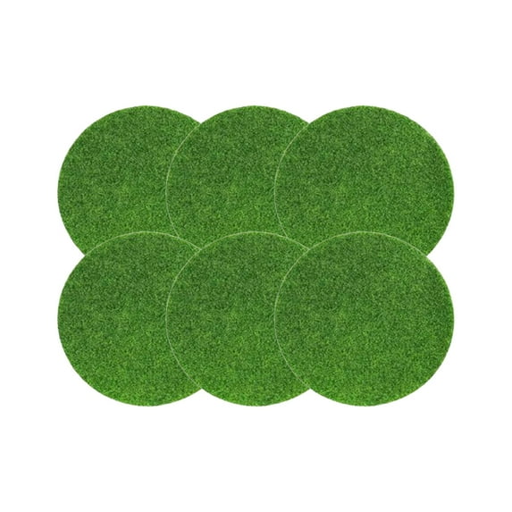 Round Artificial Grass Mats for Miniature Gardens – Realistic Faux Moss Decor for DIY Landscape Projects, Zen Garden Decor, and Outdoor Arrangements
