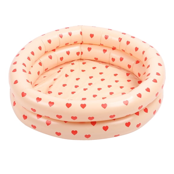 Round Baby Paddling Pool, Soft Inflatable Floor, 34.3" Diameter, Safe Convenient For Little Ones
