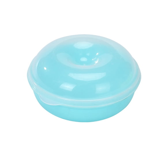 Round Bagel Box,Bread Freshness Keeper with Airtight Lid,Microwave Safe Food Storage for Fruit Nuts