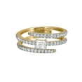 thumbnail image 1 of Round & Baguette Diamond Ring 14K Yellow Gold 1.00Cttw, 1 of 6