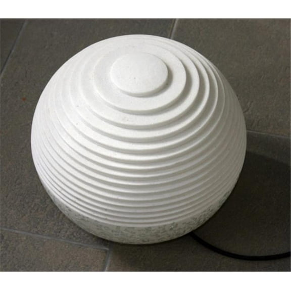 Round Ball with Lines with Light - Outdoor - 14in. x 12in.