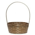 thumbnail image 1 of Round Bamboo Handle Basket - Brown 10in, 1 of 4