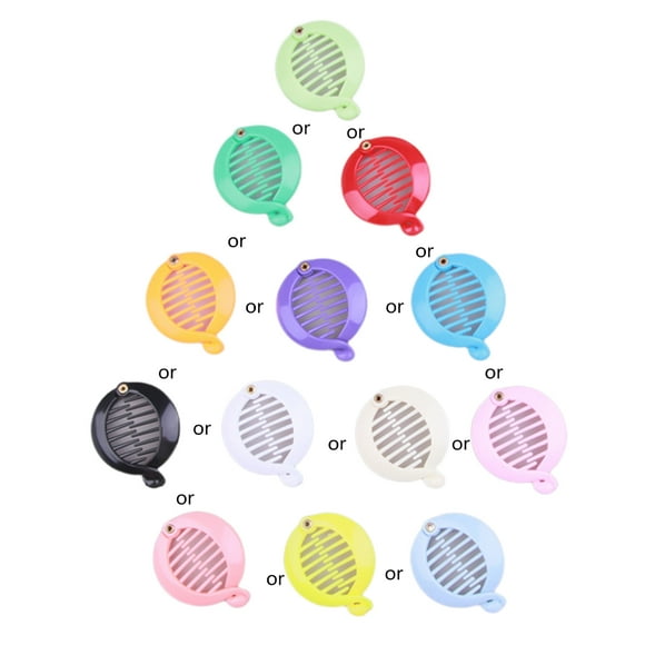 Round Banana Clip Ponytail Holder Fish Shape Hair Clip Banana Hair Clip For Women Clincher Combs Banana Hair Comb Clip
