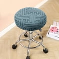 thumbnail image 1 of Round Bar Stool Cover 13.8in Stretch Spandex Seat Protector Anti Slip Elastic Slipcover for Kitchen Island Barstool Dining Chair Vanity or Office Stool Easy to Install and Clean, 1 of 6