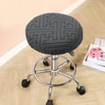 thumbnail image 1 of Round Bar Stool Cover with Elastic, Non Slip Spandex Seat Cover, Round Stool for Kitchen Counter, Bar, Dining, Home Decor, 1 of 6